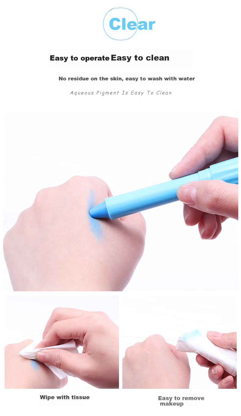 BAOKE CH24 Rotatable Washable Crayons for Children's Makeup And Art, 24 Colors Educational Drawing Tools 4