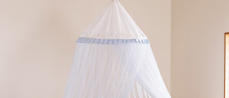 MEDOGA Class A Maternal And Infant Palace-Style Floor Mosquito Net, Home Use, Ceiling-Mounted, No Installation Required, Princess Style, Light Beige, 1.8 Meters [Romantic And Elegant] 19