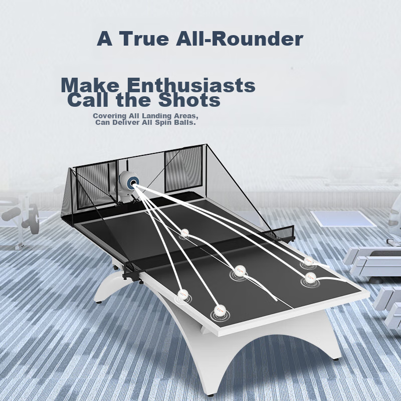 Pongbot Table Tennis Ball Machine, Home Adult Fully Automatic Table Tennis Training Device, Ball Launcher, HALO Enhanced Versio