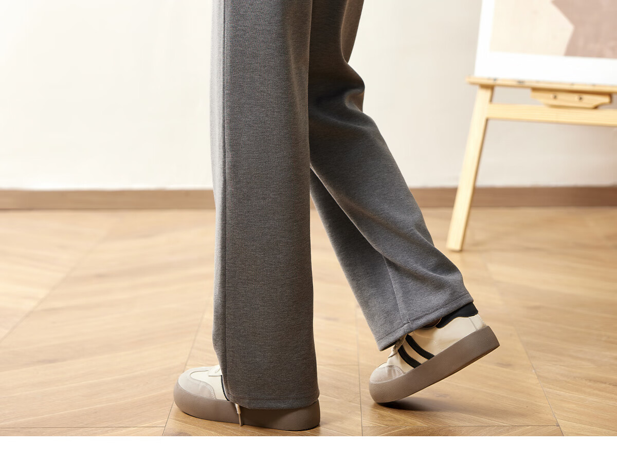 Halo Queen Women's Casual Pants with Drawstring Elastic Waist, Straight-Leg Trousers, Slimming, Figure-Flattering, Versatile Comfortable Pants, New Product H143R1013 19