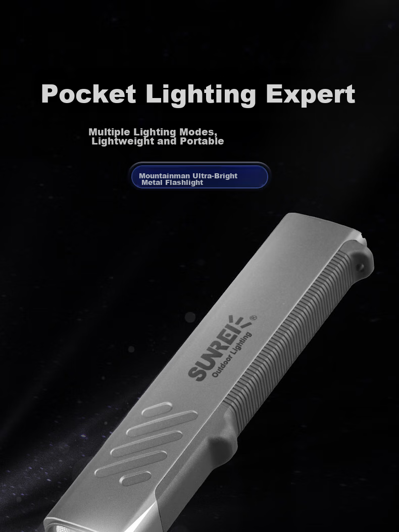 Shanlishi Sunrei High-Intensity Flashlight, Outdoor Multifunctional Portable, Hiking Emergency Rescue Lighting Work Lamp, Army Gree 1