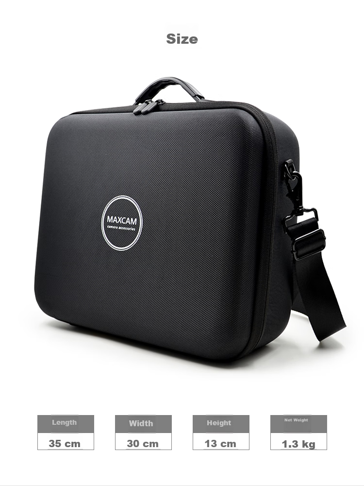 MAXCAM Suitable for DJI Mavic 2 Pro Professional Zoom Version Storage Bag, Portable Case Accessory, Hard Shell Bag, Single Shoulder Handheld, Splash-Proof And Drop-Resistant 5