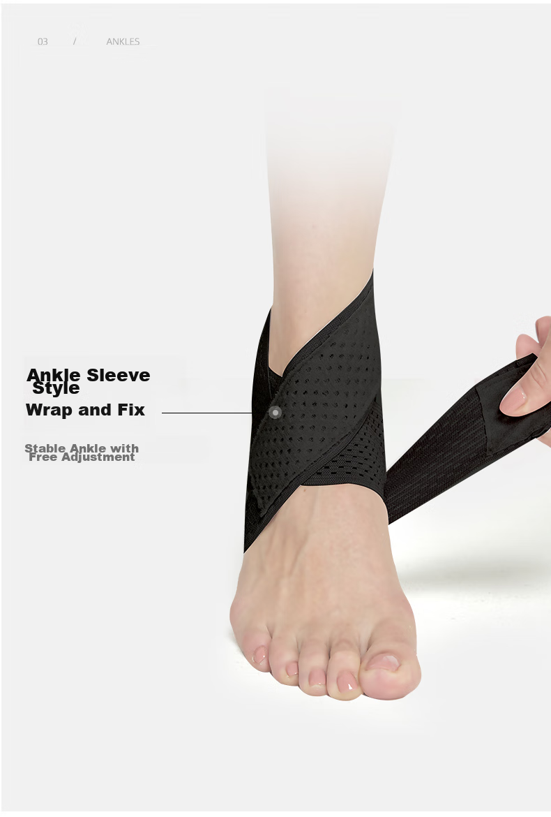 NAILEKESI N Sports Ankle Brace, Anti-Sprain Thin Bandage, Fixation Ankle Support, Ultra-Thin Strap, Professional Protective Gear, M Size, One Pair 4