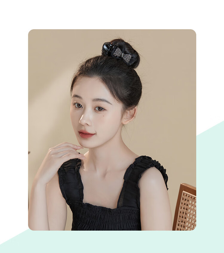 CHIMERA Large Internet-Famous Shark Clip Hair Accessory, Bow Claw Clip, Back of Head Hairpin, Hair Barrette for Women, Mid-Autumn Festival Gift 7