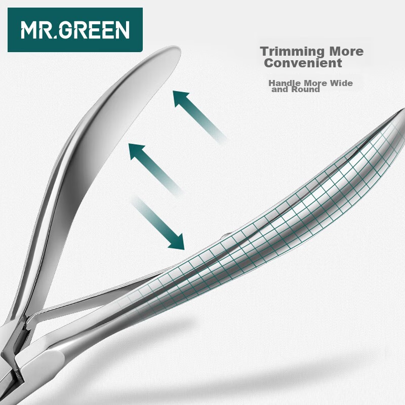 MR.GREEN Маникюрные кусачки, удалитель кутикулы, триммер для ногтей, импортная нержавеющая сталь, MR-1038plus
