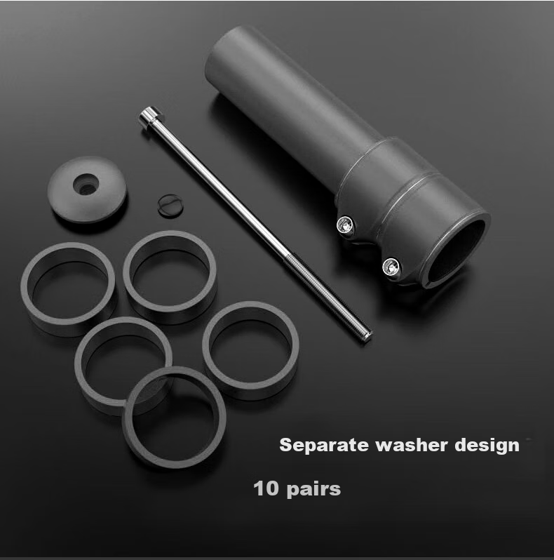 FOREVER Aluminum Alloy Handlebar Riser, Heightening Device for Road Bikes And Mountain Bikes, Universal Model, Upgraded Version in Black 3