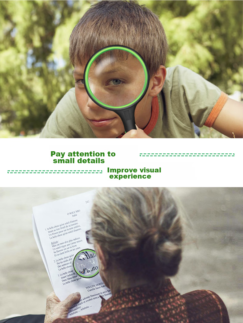 MIXOUT Children's Natural Observation Magnifying Glass, High-Definition High-Magnification Insect Viewer for Elementary Students And Elderly Reading 3