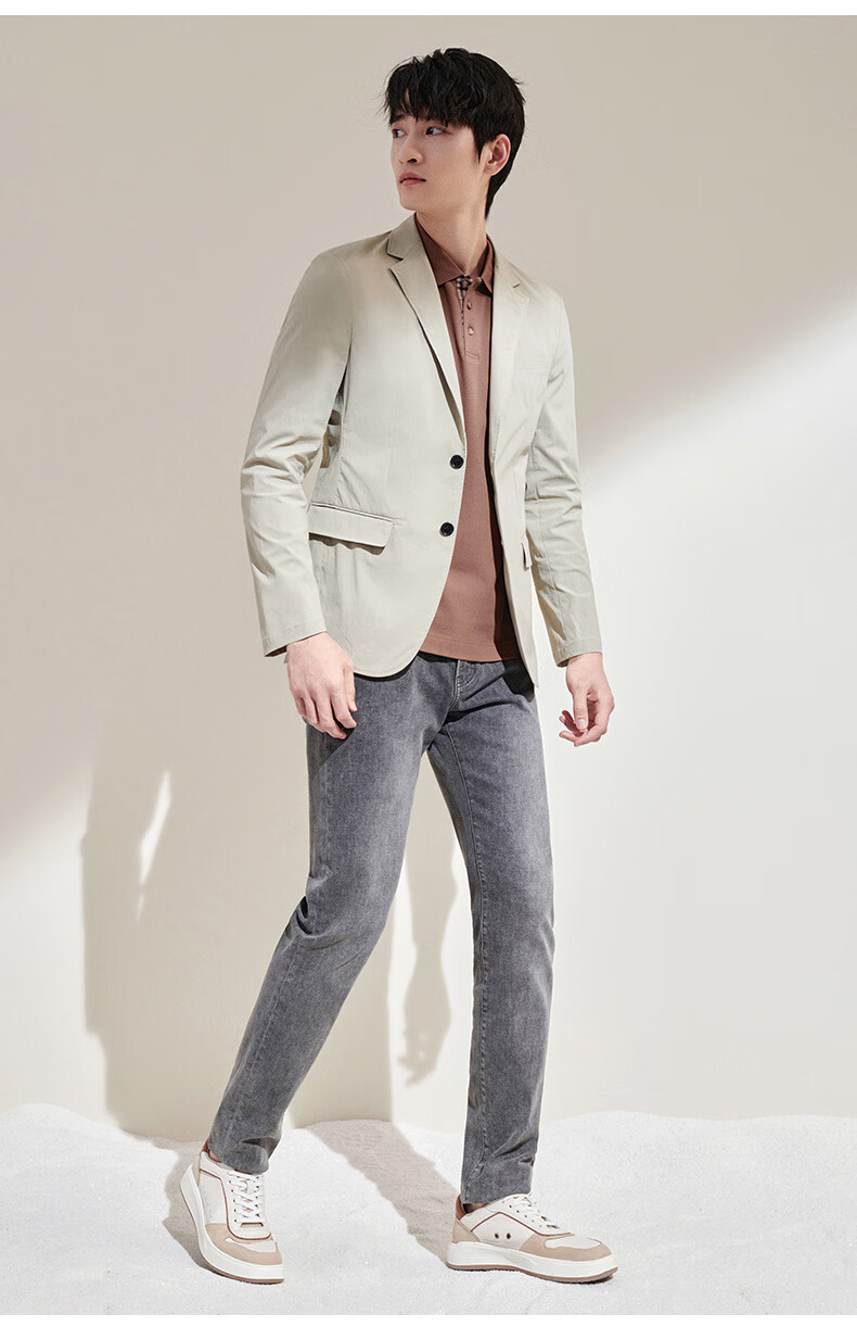 SAINT ANGELO Spring Men's Sports Blazer, Packable Casual Suit Jacket KESU241011U, Navy Blue, Size 52 13