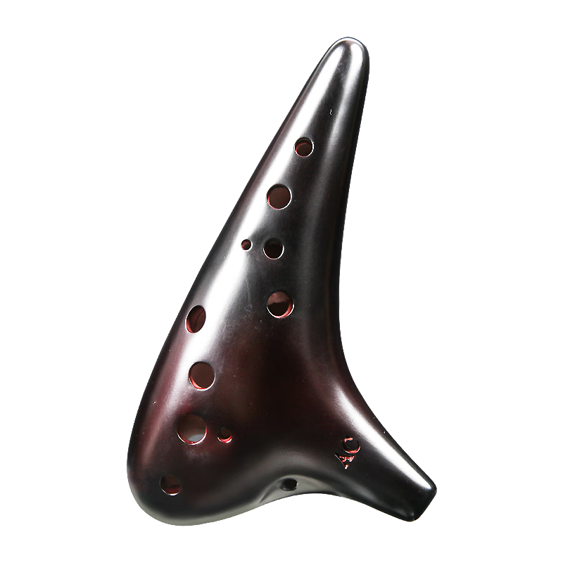 FENG YA Ocarina, 12-Hole Pottery Flute, AC Medium C Key Twelve-Hole Playing Pottery Flute with Tutorial