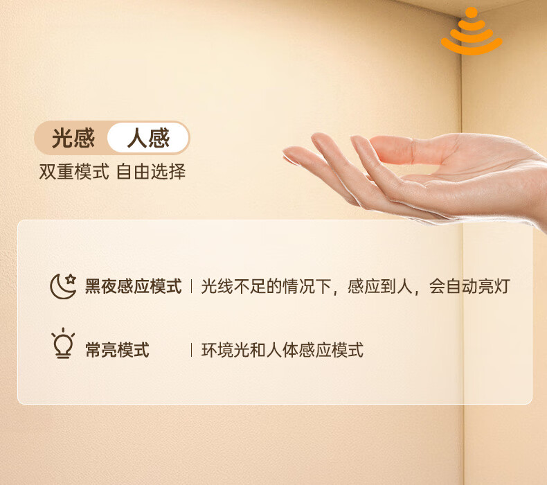 CHNT Induction Cabinet Light LED Ultra-thin Cool Light USB Rechargeable Night Light Emergency Magnetic Wardrobe Kitchen Nursing Lamp 3W 6