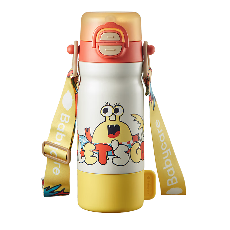 Babycare Four-In Children's Insulated Cup, Water Bottle, 316 Stainless Steel Thermos, Straw Cup for Toddlers Going to School, 550ml