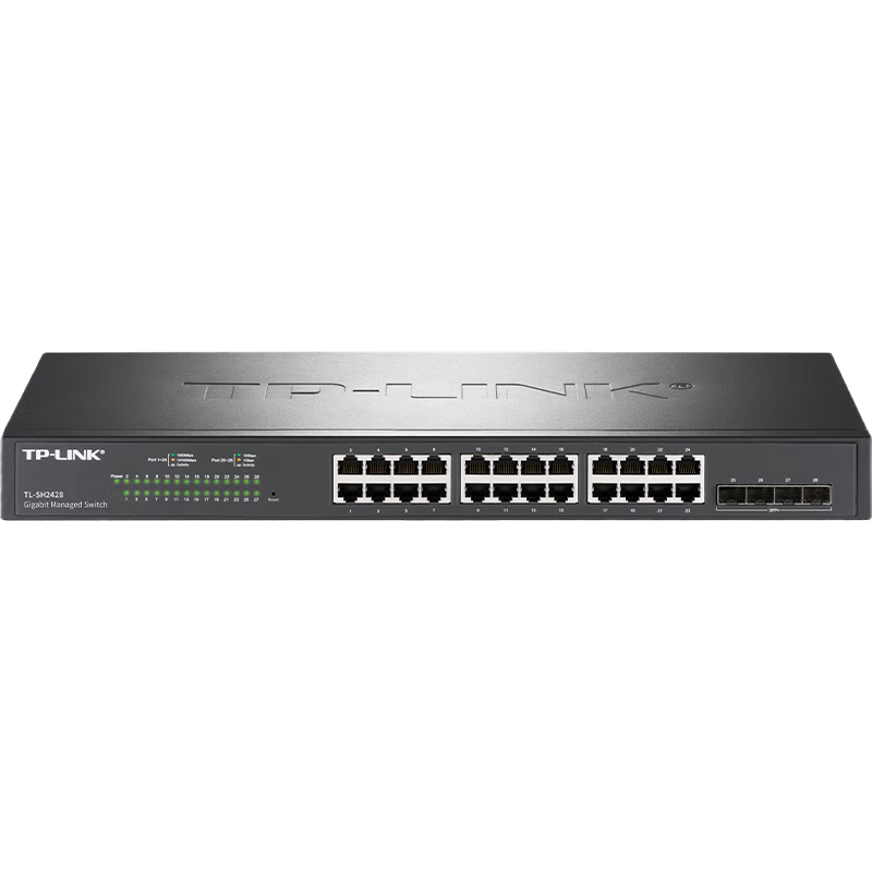 MERCURY 24-Port Gigabit PoE Switch Enterprise-Level Surveillance Network Splitter MSG24CP