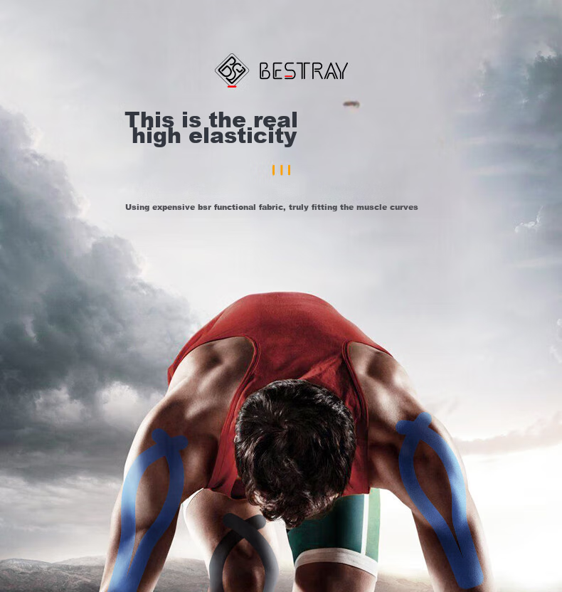 Bestray Muscle Tape, Self-Adhesive Sports Bandage, Athletic Knee Tape, Muscle Taping for Athletes 9