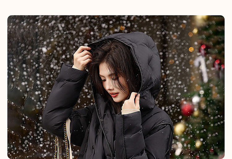 Dme [Dongxuelai] Winter Hooded Loose-Fitting 90% Duck Down Spring Yarn Long-Sleeve down Jacket Women's Short Coat 3