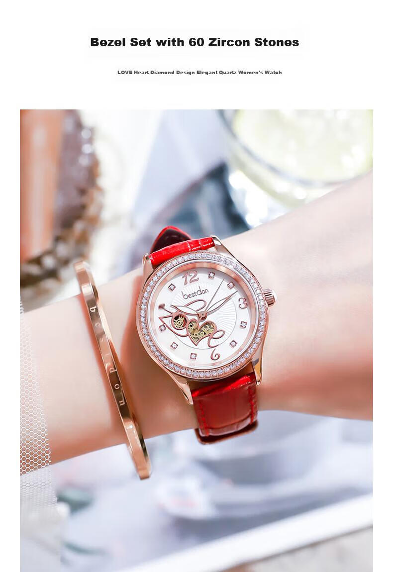Bestdon Brand Top Ten Women's Watches with Imported Movements, Quartz Wristwatches in Gift Boxes, Birthday Gifts for Wome 3