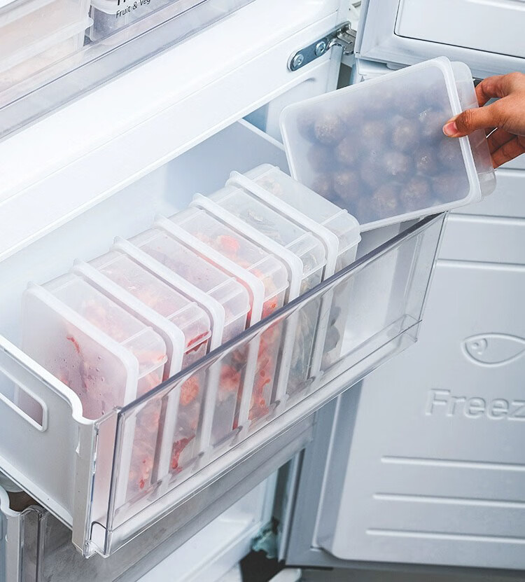 KATEI STORY Japanese Antibacterial Baozi Storage Box, Steamed Bun Freezer Container, Large Capacity Refrigerator Dumpling Food-Grade Preservation Box 6