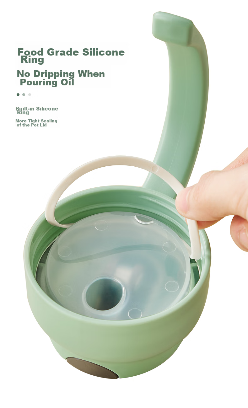 Chuida Huang Kitchen Household Glass Oil Dispenser Transparent High Borosilicate Glass Oil Bottle 600ML 7