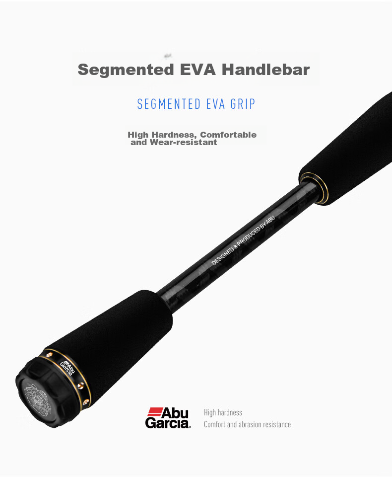 ABU GARCIA Abu PLUS II Lure Rod, Long-Casting Bass Fishing Rod, Versatile Rod, 2.14 Meters, M Action, Pistol Grip, Single Rod 12