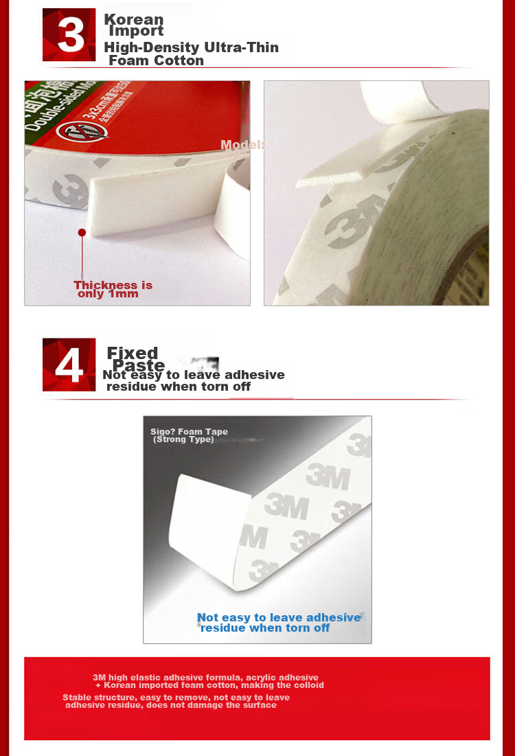 3M Scotch Foam Double-Sided Tape, Strong Foam Adhesive Tape, Office Supplies, 320C Wide 24mm*length 5.5m 3