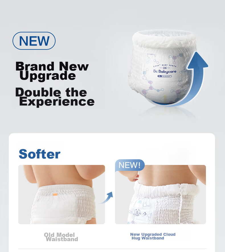 Babycare Specialized Gluteus Infant Pull-Up Pants, Size L, 38 Pieces (9-14kg), Large Size Baby Diapers, Growth Pants 3