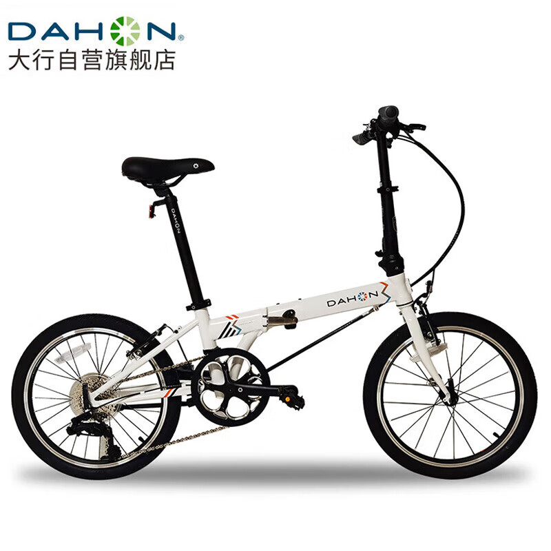 DAHON 20-Inch 8-Speed Folding Bike for Men And Women, P8 Youth Edition KAC081 White