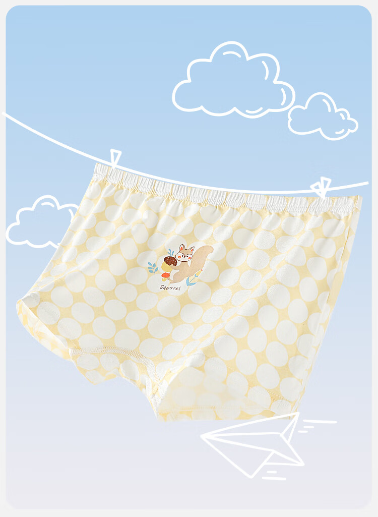 Bingxuemumian Children's Underwear, Girls' Ice Silk Thin Summer Modal Boyshorts, 7A Antibacterial Seamless Mid to Big Kids' Boxer Briefs 4