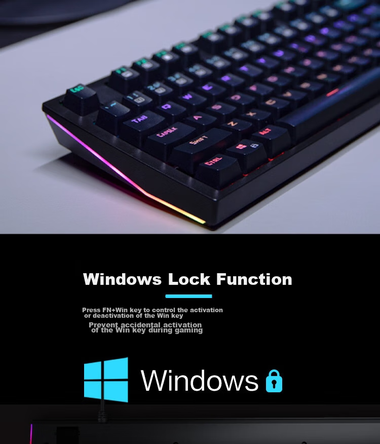 Lenovo K104 Wired Mechanical Blue Switch Keyboard with RGB Lighting Effects, Compatible with Lenovo Legion R9000P/Y7000 Gaming And Office Use, 104 Keys, PUBG Keyboard, Black Blue Switch 9