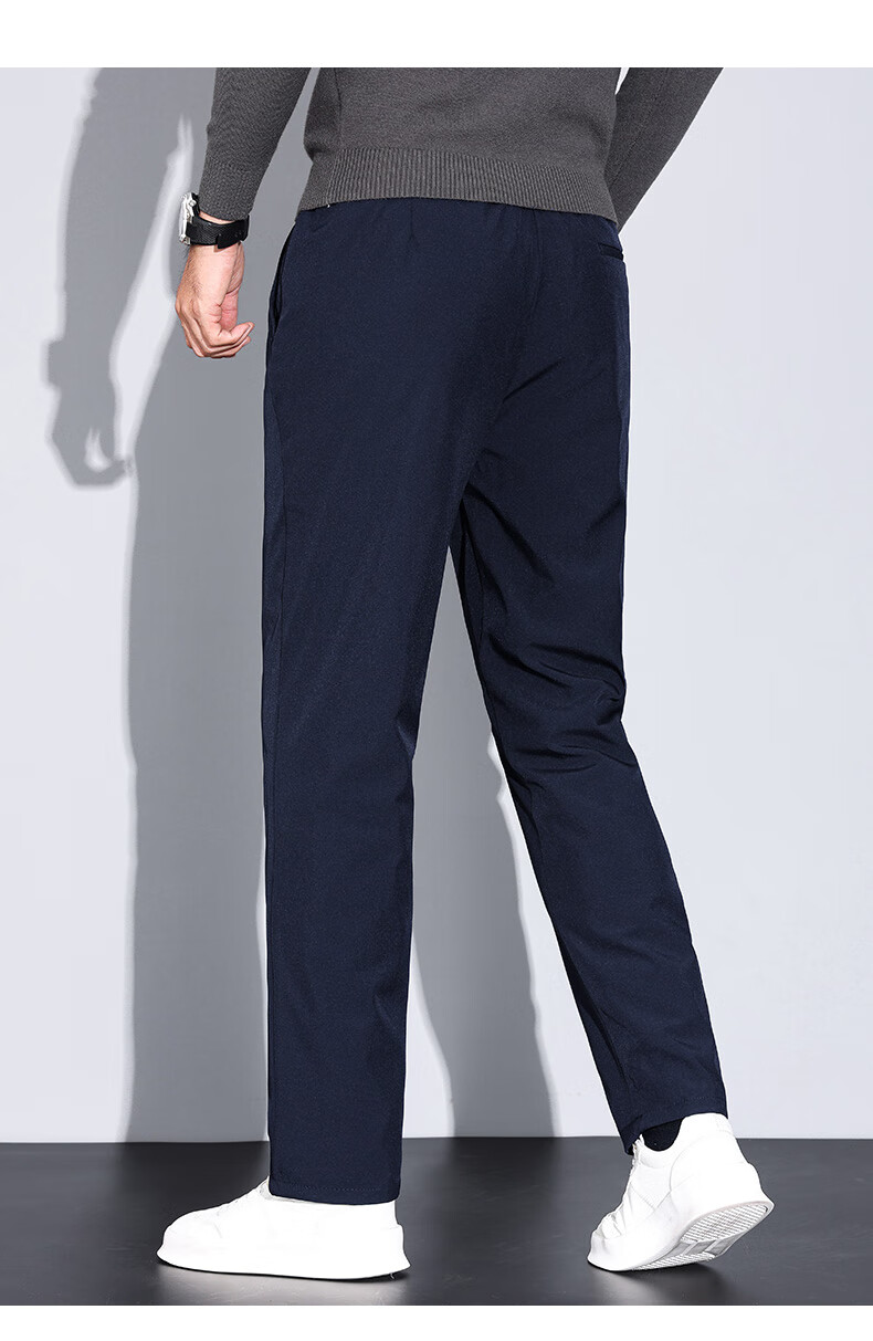 YAYA Goose down Pants for Men, Straight-Leg Thick Warm Outer Wear, Autumn And Winter New Style, Middle-Aged And Young Versatile Casual Pants K02 17