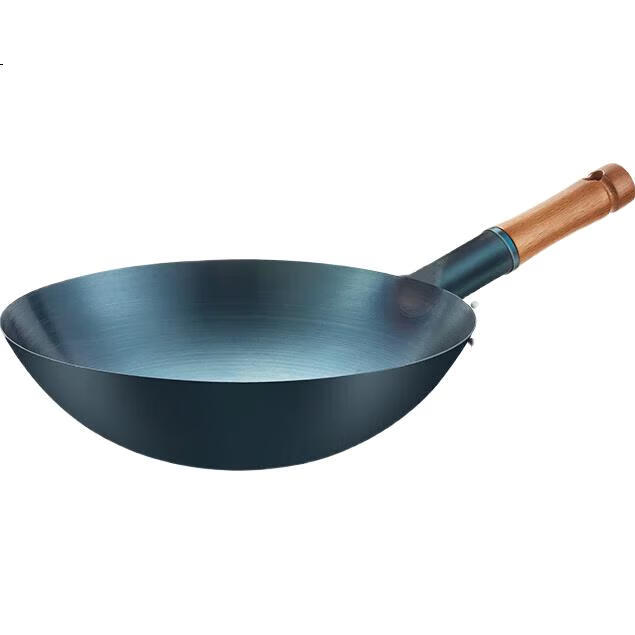 MAXCOOK Сковорода Вок, 32 см, без покрытия, чугунная, для газовых и угольных плит, MCC0542