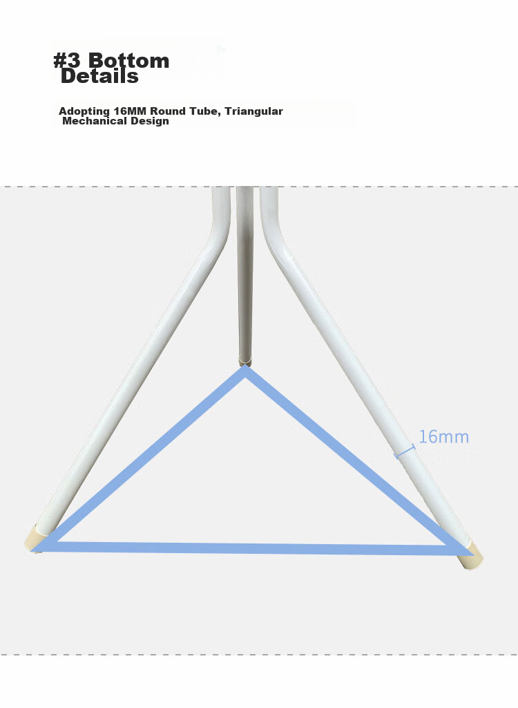 Anerya Iron Coat Rack, Floor-Standing Bedroom Clothes Hanger, Indoor Multi-Hook Garment Stand, Simple White Desig 10