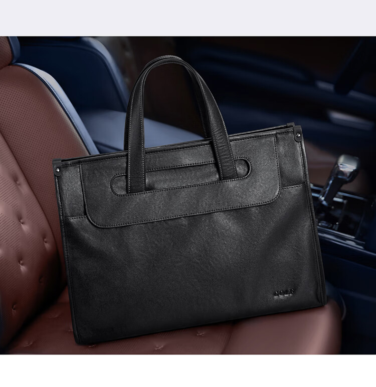 GOLF Business Briefcase, Men's Top-Grain Leather Handbag, 15-Inch Laptop Bag, Briefcase, Gift for Boyfriend Or Father 3