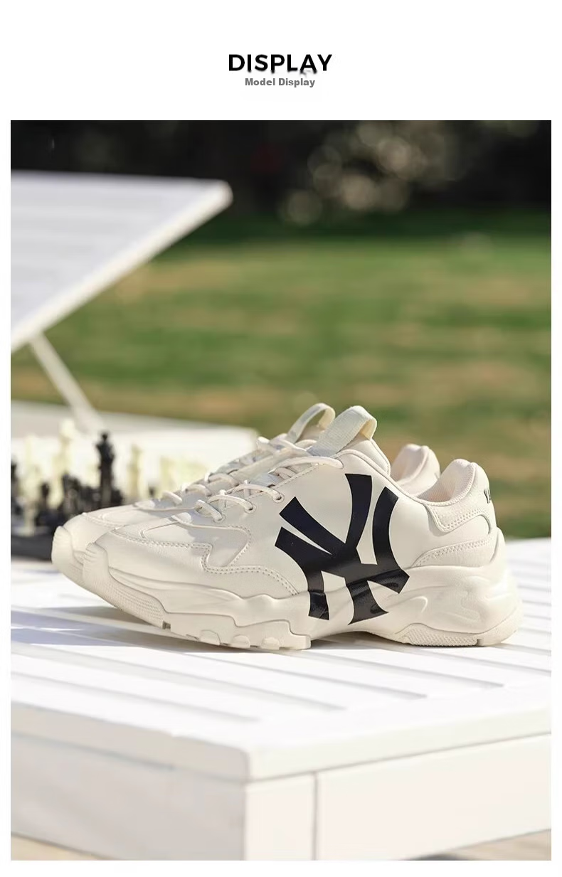 MLB Men's And Women's Retro Dad Shoes, Thick-Soled Height-Increasing Versatile Casual Sneakers 3ASHC104N-50BGS 3