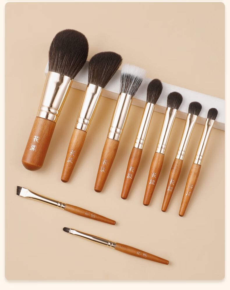 Huayang Portable Brush Set with 5 Multifunctional Brushes for Eyeshadow, Nose Shadow, Blush, And Cosmetics - Perfect for May Day Outings 22