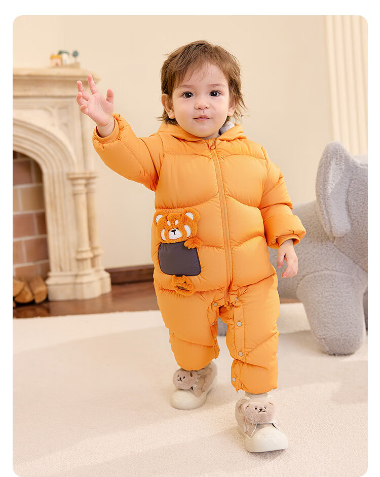 BALABALA Baby Toddler Down Jumpsuit Winter 2025 [Mall Same Style] 200425120207 7