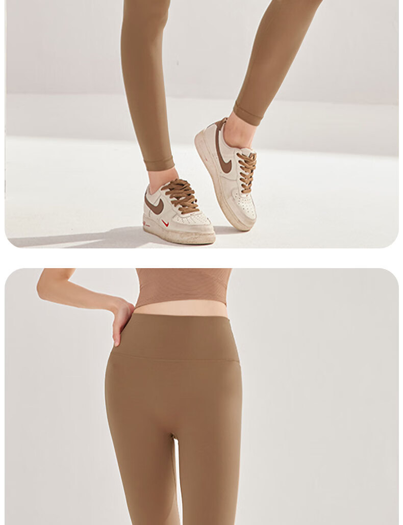 XUEXIMAN High-Waisted Yoga Pants for Women with Butt-Lifting Effect, Running Sports Leggings, Base Layer Fitness Yoga Wear for Summer 18