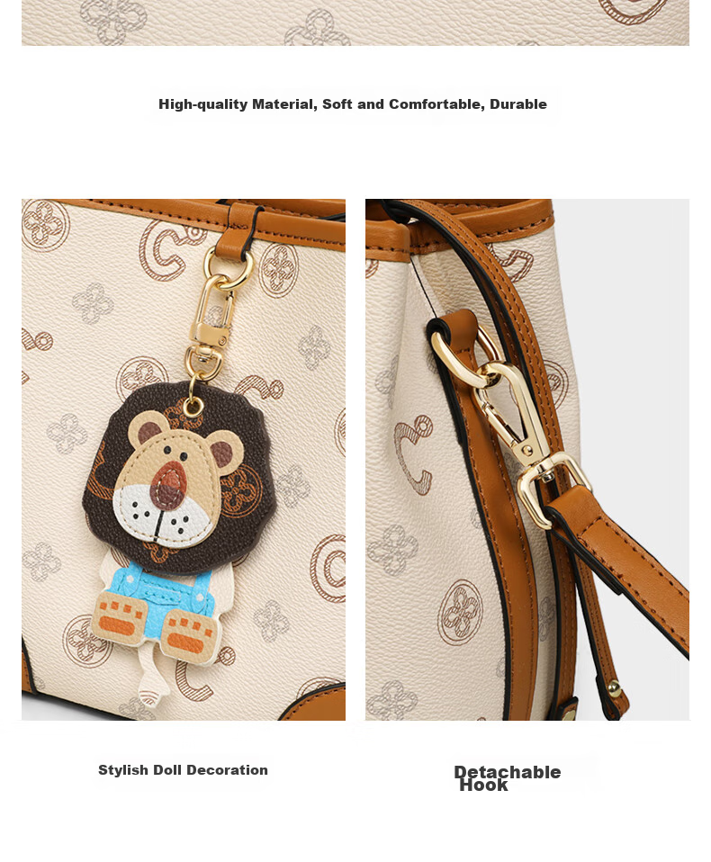 C.BANNER Women's Handbag, Bucket Bag, Crossbody Bag, Luxury Shoulder Bag, High-End Commuter Brand, Birthday Gift for Girlfriend on May 20 8