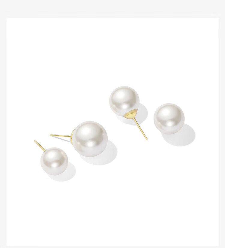 ZEGL Pearl Stud Earrings, Pure Silver Ear Jewelry for Women, 925 Sterling Silver Needle Earrings, Elegant And Luxurious, Perfect Birthday Gift for Girlfriends Or Best Friends 9