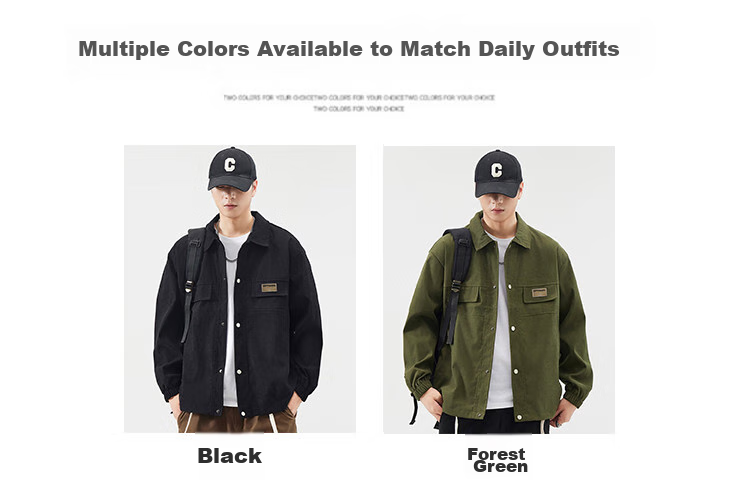 Yipintiancheng 2025 Spring Simple Trendy Jacket, Versatile Youth Men's Lapel Cardigan Coat for Me 4