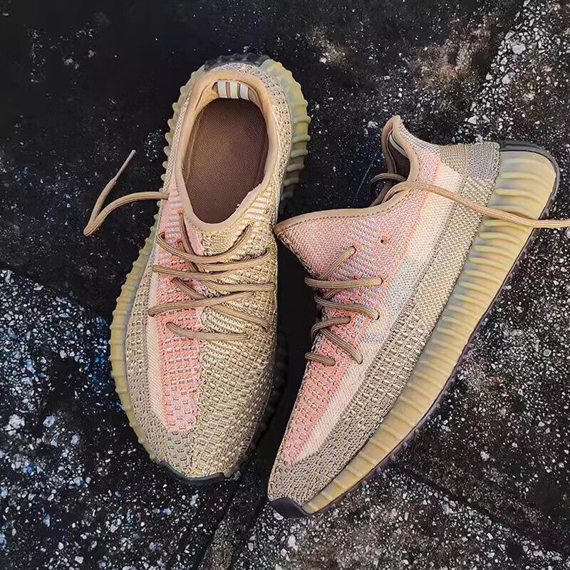 Adidas Yeezy350 Dust Orange Angel Men's And Women's Sports Casual Shoes FZ5240 UK5.038 6