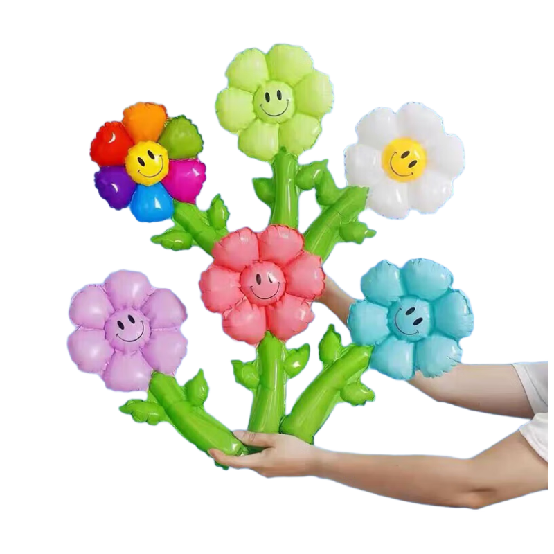 Jiayan Handheld Bouquet Balloons, 10 Pieces, Autumn Sports Meet Go-Getters, Birthday Decoration Props for Photos