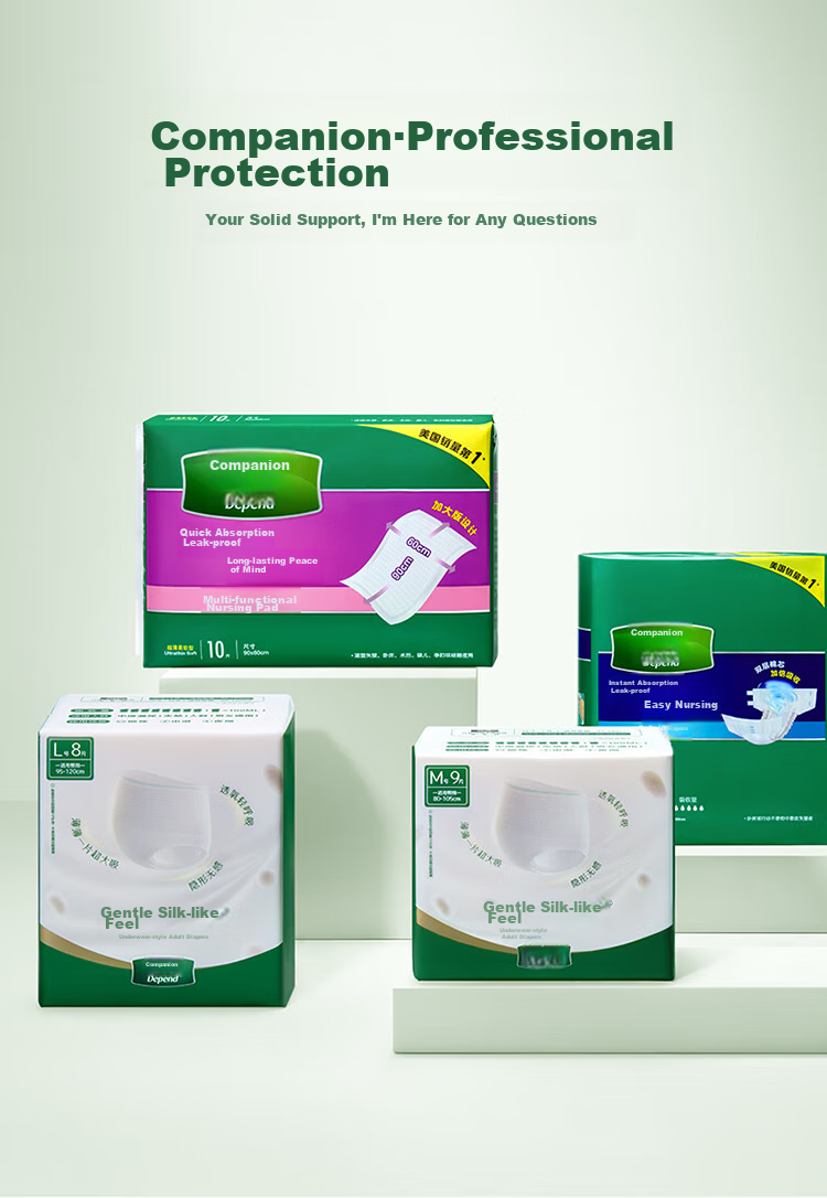 Depend Adult Pull-Up Diapers, M Size, 54 Pieces, Waist Circumference 80-105cm, Elderly Incontinence Underwear, for Going Out, Thickened And Leak-Proof 10