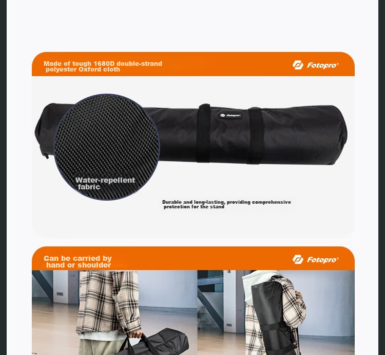 Fotopro DV-3C Upgraded Version, 1.8-Meter Video Shooting And Recording Camera, Mirrorless Camera Hydraulic Head, Carbon Fiber Tripod 26