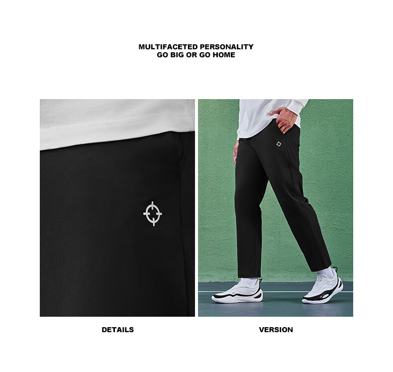Zhunzhe Men's New Sports Running Casual Straight-Leg Knit Pants 12