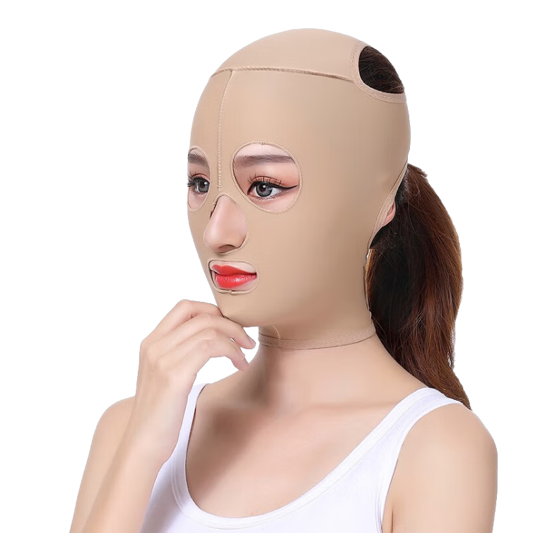 Darenyouxi 26 New Full-Face Lifting Mask, Post-Liposuction Face Sculpting, Head Lift Mask, Jawline Mask, Liposuction Recovery Mask, Size M