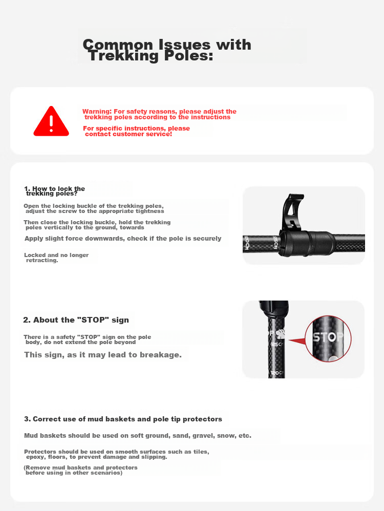 Pelliot [Dengfeng] Outdoor Hiking Pole, 3K Carbon Fiber, Extendable, Ultra-Light Climbing Trekking Poles, 165036010 Black 1