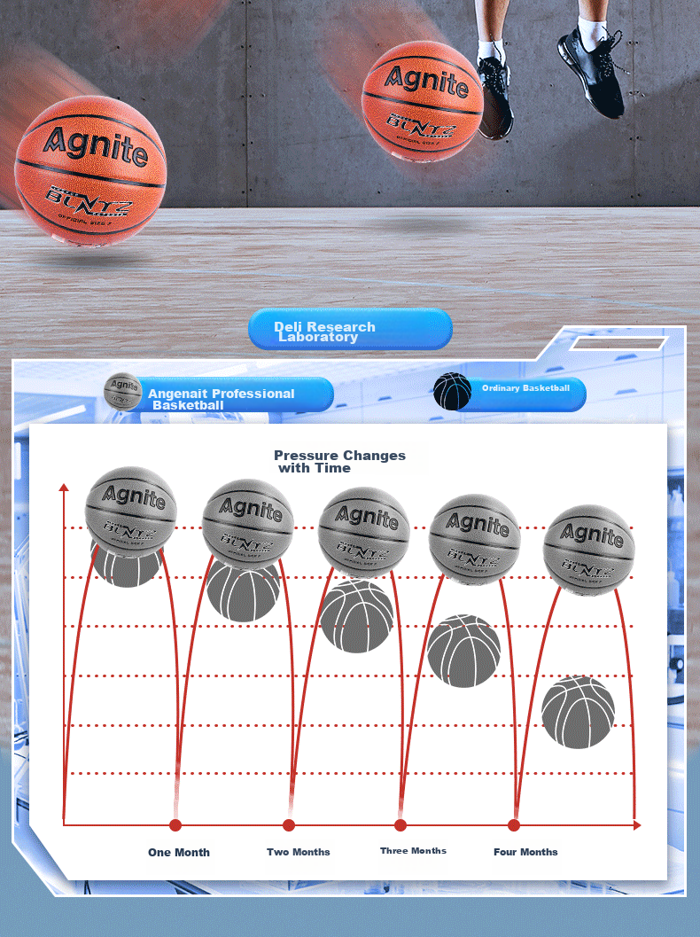 Deli No. 7 Youth Cool Black Graffiti Basketball, Standard Training, Non-Slip, Wear-Resistant, Indoor And Outdoor Universal Basketball 9