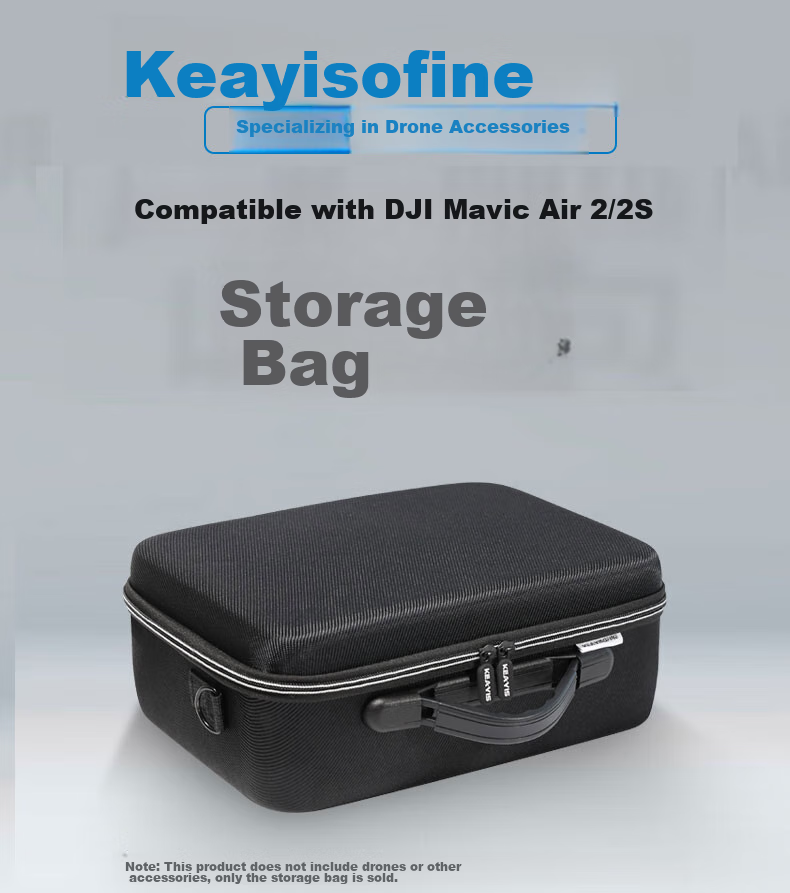 Qiye Storage Bag Hard Shell Suitcase Box Suitable for DJI Mavic Air 2S Shoulder Bag Air 2 Second Generation Backpack Accessories, Shockproof, Drop-Resistant, Waterproof Splash-Proof Changfei Versio 1