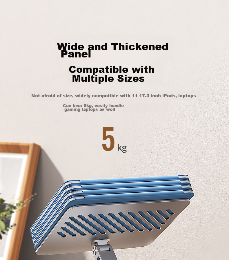 UGREEN Laptop Stand, Computer Desk Stand, Cooling Rack, Vertical Adjustable Height Riser, Aluminum Alloy Bracket, Compatible with Apple Macbook, Huawei, Lenovo Legion, Xiaoxi 11
