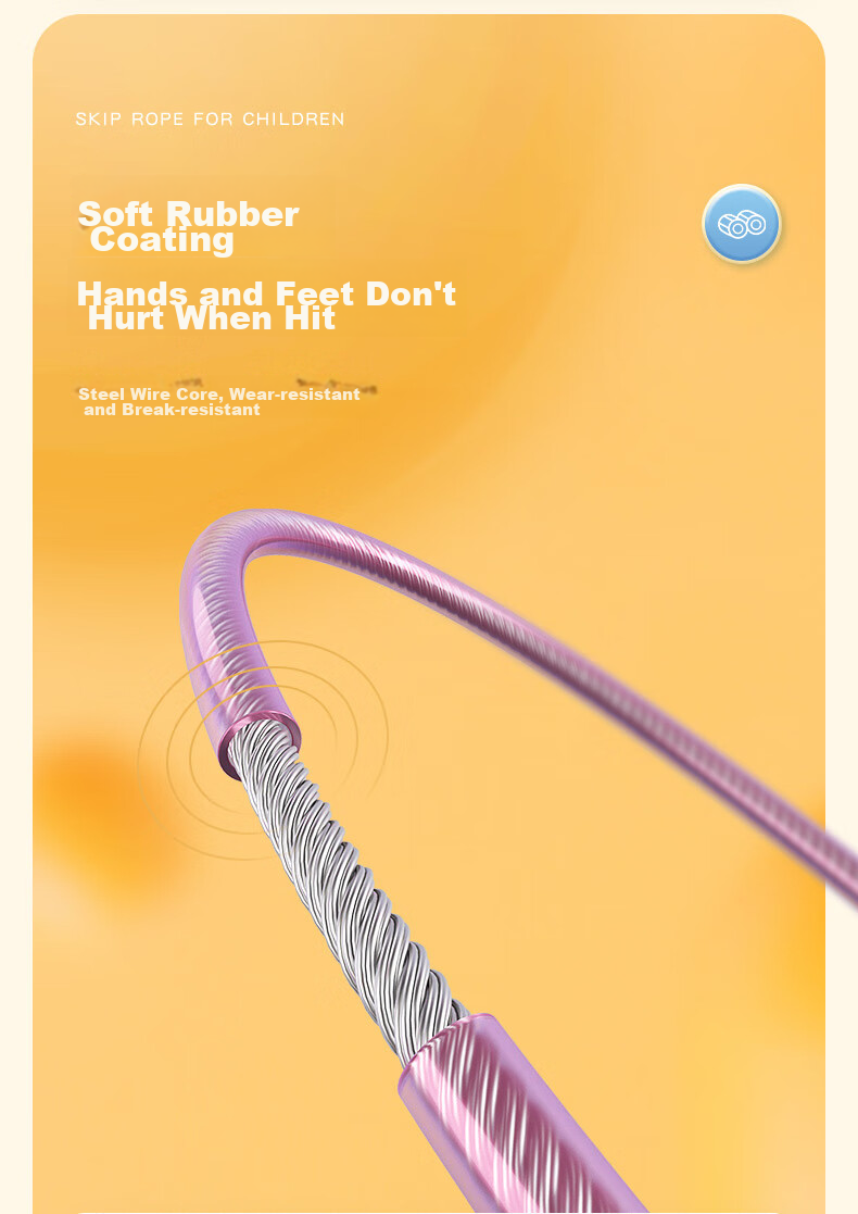Li-Ning Steel Wire Jump Rope for Speed Competition, Middle School Entrance Exam, Primary And Secondary School Students, Children's Professional Speed Competition, Ultra-Light Rope 13