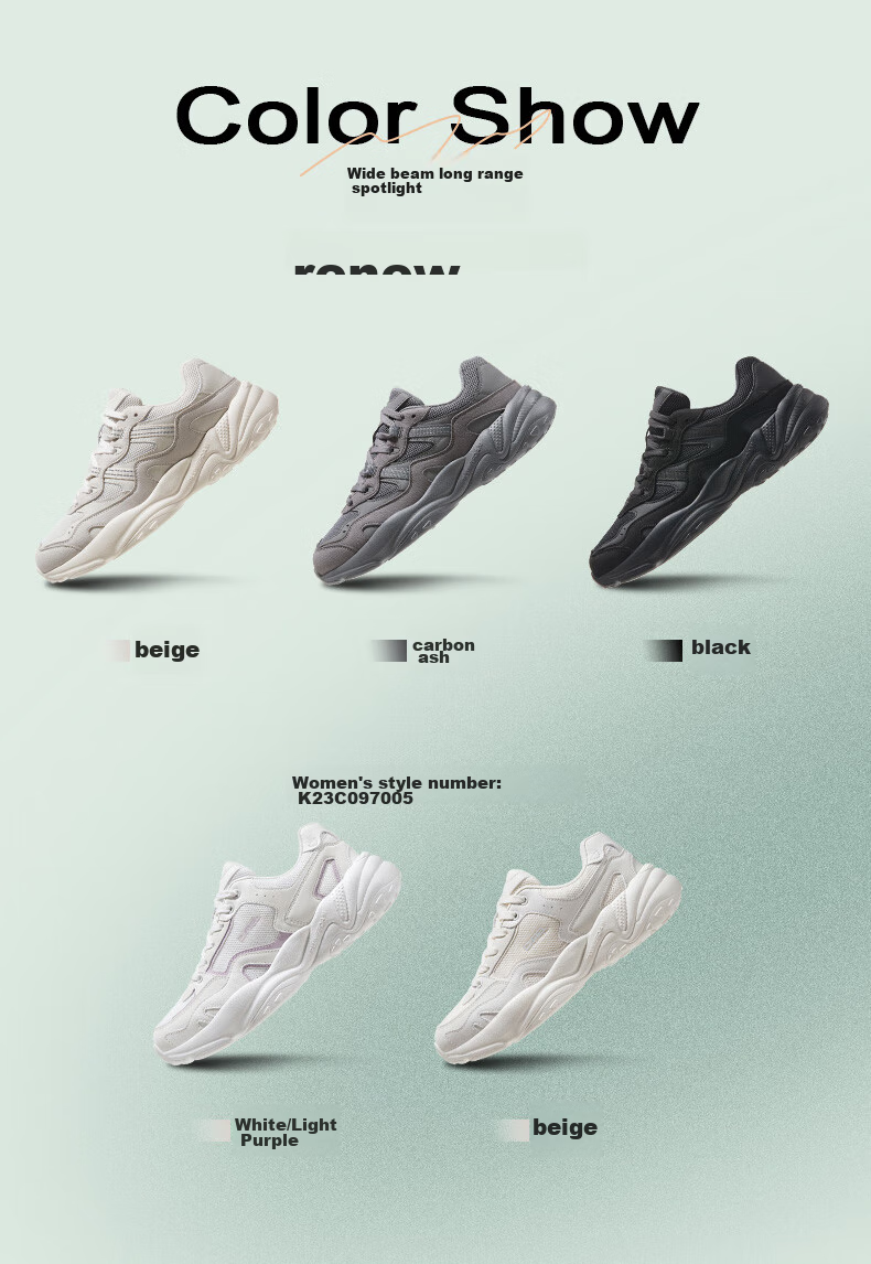 CAMEL Women's New Retro Sneakers, Breathable Mesh Upper, Thick-Soled Platform, Casual Versatile Soft-Bottomed Shock-Absorbing Dad Shoes 10